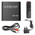 Tlily - Lettore Multimediale mkv 264 hdd usb Full hd 1080P con Supporto sd Media tv Box rmvb wmv