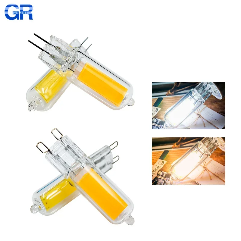 Hellste G9 LED-Lampe G4 AC 220V 230V 240V 6W 9W Glas COB LED-Birne Warm-/Kaltweiß Lampada LED-Strahler Ersatz für Halogenlicht