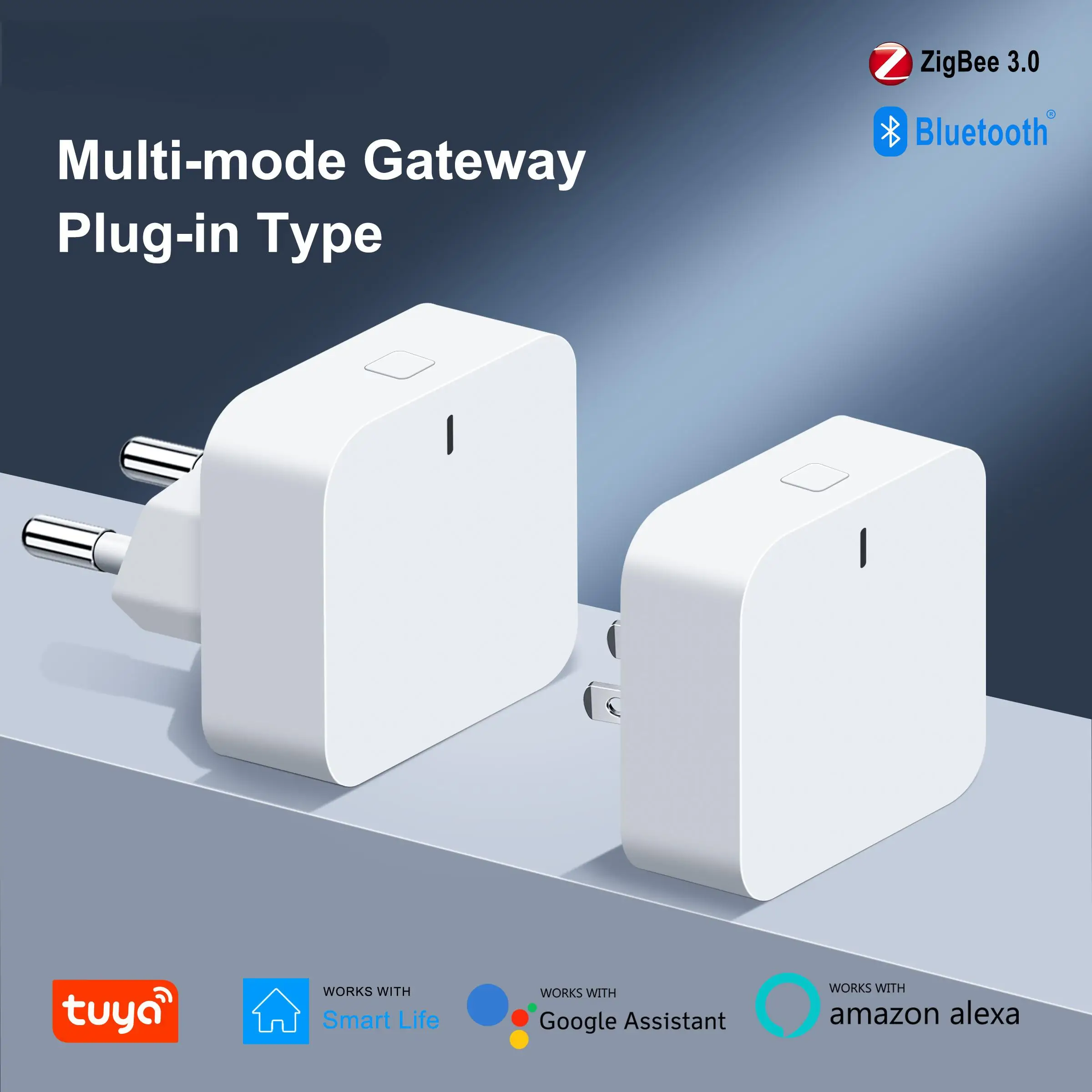Tuya ZigBee Gateway Hub Plug-in Typ ZigBee/Bluetooth Multi-mode Gateway Bridge für Smart Home Automation Arbeit mit Alexa Image