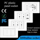 Presa da pannello in plastica per PC da 118 * 75 mm: USB Type-C, interruttore italiano, spina cilena, molto adatta per spazi residenziali e in ufficio