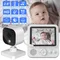 Baby Monitor Video da 2.8 pollici 720P con Zoom 4X Baby Camera citofono bidirezionale Babyphone visione notturna schermo IPS Baby Nanny Monitor