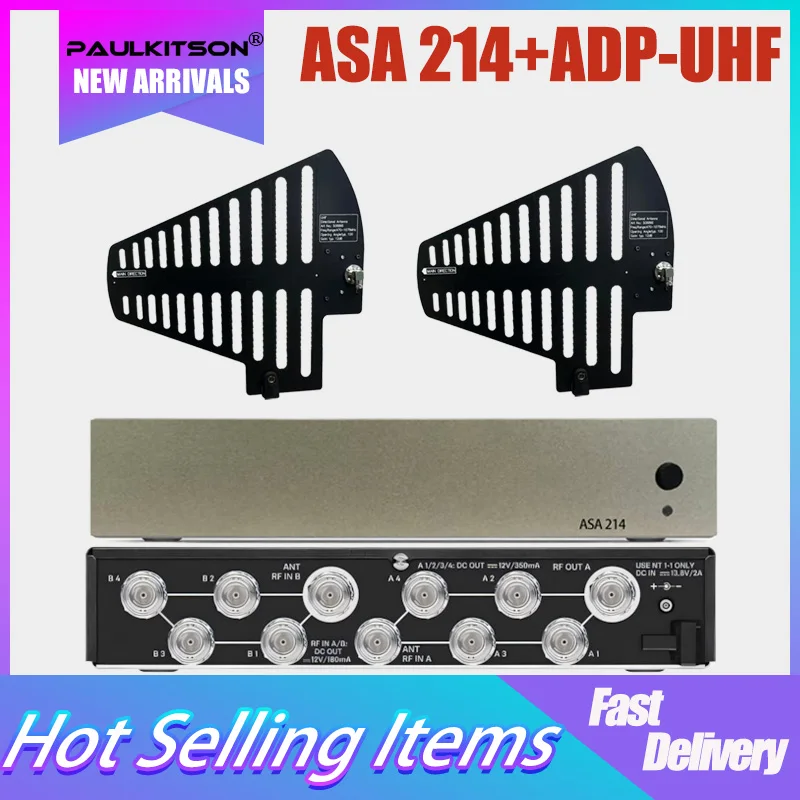 Paulkitson ASA214/ADP Antennenverteilungssystem, Antennenkombinator, gerichtete passive Antenne für drahtlosen Mikrofon-Signalverstärker Image