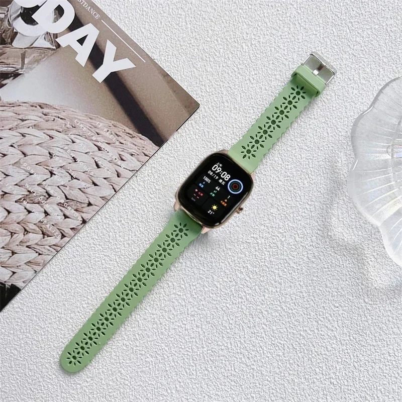 Silikonarmband für Amazfit GTS 4/3/2/2e Mini/GTR 4/3/Pro/47 mm Correa GTR2/2e/Stratos 2/3 Sportarmband Amazfit Bip 20/22 mm Band Image