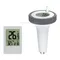 Thermomètre de piscine numérique flottant sans fil thermomètre de piscine extérieure piscine bain eau spas Aquariums horloge à distance