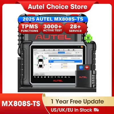 Autel MaxiCheck MX808S TS OBD2 Scanner Bi-directional&TPMS Programming Tool All-System Diagnostic,28 Services PK MK808TS