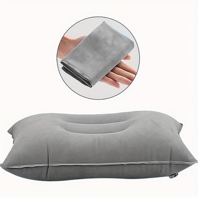 Outdoor 1pc Comfortable Inflatable Pillow for Office Car Camping Hiking And Napping - Supports Neck And Lumbar Multi-Purpose Inflatable Travel Pillow - Neck Support for Planes Office Naps And Out