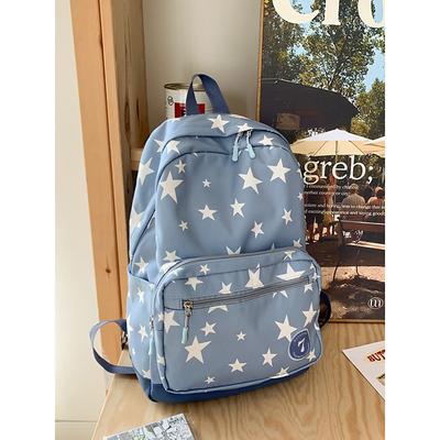 Kids' and Teens' Star Print School Backpack – Lightweight Daypack for Girls and Boys Back to School