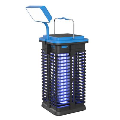 Solar Insect Killer Electric Mosquito Lamp, USB Rechargeable Insect Trap Waterproof Fly Killer 4200V Mosquito Trap UV Light Non-toxic for Indoor and Outdoor Use