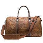 Travel Duffel Bag Men's Travel Bags Hand Luggage Genuine Leather Duffle Bags Leather Luggage Travel Bag Suitcases Handbags Big/Weekend Bag(8883-lightcoffee)