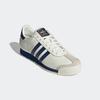 Sneaker ADIDAS ORIGINALS "SAMOA", Gr. 38,5, weiß (sanftes weiß, dunkelblau, gold metallic), Leder, Synthetik, sportlich, Schuhe, Topseller