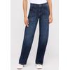 Relax-fit-Jeans ANGELS "LIZ WORKER", Damen, Gr. 36, Länge 28, blau (schwarz indigo used), Denim/Jeans, Obermaterial: 91% Baumwolle, 6% Polyester, 3% Elasthan, casual, relaxed fit lang, Jeans, mit großen Vordertaschen und Fade-Out Effekten