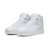 Sneaker PUMA "RBD BREAK MID", Gr. 47, puma weiß, cool light gray, puma schwarz, Leder, mehrfarbig, sportlich, Schuhe