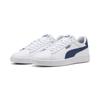 Sneaker PUMA "Smash 3.0 L Sneakers Erwachsene", Gr. 37.5, blau (weiß persian blau), Obermaterial: Leder, Synthetik; Futter: Textil; Innensohle: Textil; Laufsohle: Gummi, Schuhe