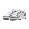 Sneaker PUMA "Rebound V6 Low Sneakers Erwachsene", Gr. 41, weiß mauve mist plum jam pink lila, Obermaterial: Textil, Synthetik; Futter: Textil; Innensohle: Textil; Laufsohle: Gummi, Schuhe