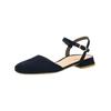 Slingpumps PAUL GREEN "Paul Green Pumps Leder", Damen, Gr. 38,5, blau (dunkelblau), Leder, casual, Schuhe