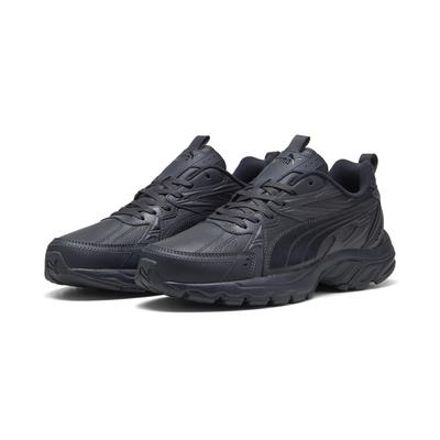 Sneaker PUMA "Milenio Tech Leather Sneakers Erwachsene", Gr. 39, new navy weiß blau, Obermaterial: Textil, Kuhleder, Synthetik; Futter: Textil; Innensohle: Textil; Laufsohle: Gummi, Schuhe Image