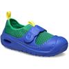 Badeschuh CROCS "Swiftwater Splash", Kinder, Gr. 27, grün (grün, blau), Croslite, Textil, casual, Schuhe, Wassersandale, Clog für den Strand mit Anziehlasche