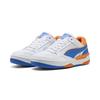 Sneaker PUMA "Rebound Retro Sneakers Erwachsene", Gr. 44, weiß team royal rickie orange blau, Obermaterial: Textil, Kuhleder, Synthetik; Futter: Textil; Innensohle: Textil; Laufsohle: Gummi, Schuhe