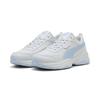 Sneaker PUMA "Cilia Mode Sneakers Damen", Gr. 40, silber mist haute tropic weiß gray blau, Obermaterial: Textil, Synthetik; Futter: Textil; Innensohle: Textil; Laufsohle: Gummi, Synthetik, Schuhe