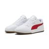 Sneaker PUMA "Caven 2.0 Sneakers Erwachsene", Gr. 47, for all time rot weiß silber gum metallic, Obermaterial: Synthetik; Futter: Textil; Innensohle: Textil; Laufsohle: Gummi, Schuhe