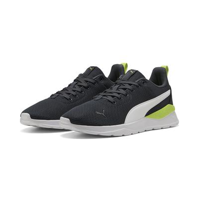 Trainingsschuh PUMA "Anzarun Lite Sneakers Erwachsene", Gr. 39, strong gray weiß lime smash grün, Obermaterial: Textil, Synthetik; Futter: Textil; Innensohle: Textil; Laufsohle: Synthetik, Schuhe Image