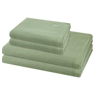 ROSS Pique 4-teilig Handtuch-Set Piniengrün Grau Image