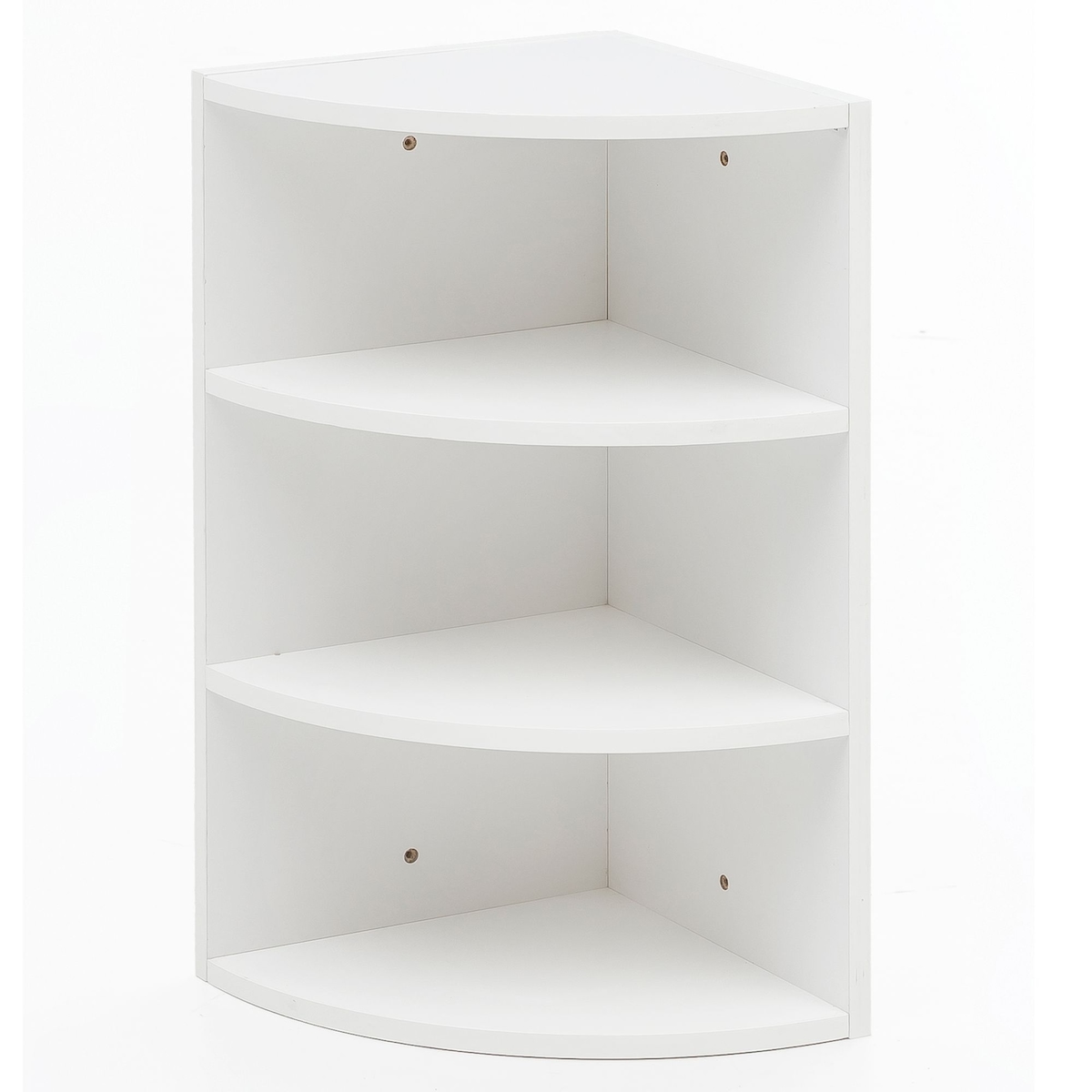 KADIMA DESIGN Eckregal Weiß 30 x 60 x 30 cm WL5.843 Holz Wandregal Eck Hängeregal, Holzregal für die Wand Hoch, Wandboard Freischwebend, Design Dekoregal mit Image