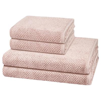 Cawö Pure 4-teilig Handtuch-Set Puder Silber Image