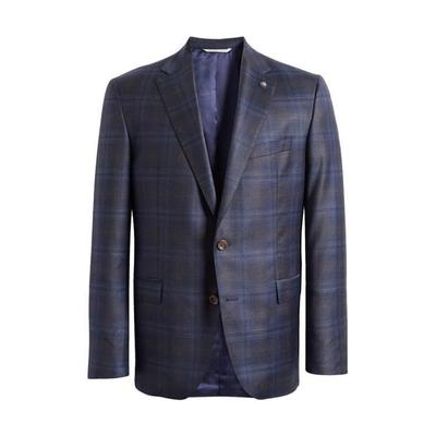 Esprit Windowpane Check Wool Sport Coat - Blue - Jack Victor Jackets