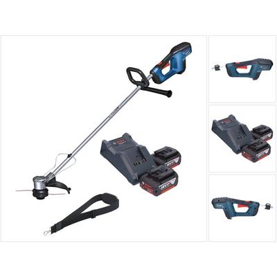Bosch grt 18V-33 Professional Akku Rasentrimmer 18 v 330 mm Brushless + 2x Akku 4,0 Ah + Ladegerät Image