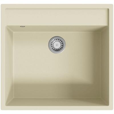 Küchenspüle mit Überlauf Beige Granit Vidaxl Image