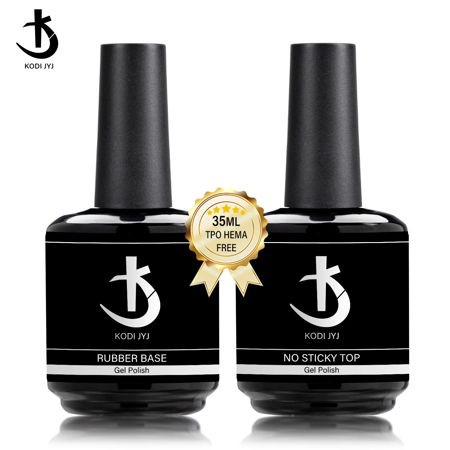 KODI JYJ Base Rubber Nails 35ml TPO HEMA-freier Nagel-Basecoat Gel für Verlängerungen Hochglanz No-Wipe Top Gel Polish Selbstnivellierend Image