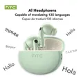 Auricolari Bluetooth V6.0 HTC NE29 Auricolari traduttore AI Cuffie wireless sportive Comodo riduzione del rumore ultraleggera nell'orecchio