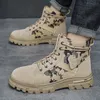 Retro-Arbeitskleidung im britischen Stil, verschleißfeste Freizeitschuhe, hoher Schnitt, dicke Sohlen, warme Herren-Schneestiefel, große Herrenschuhe