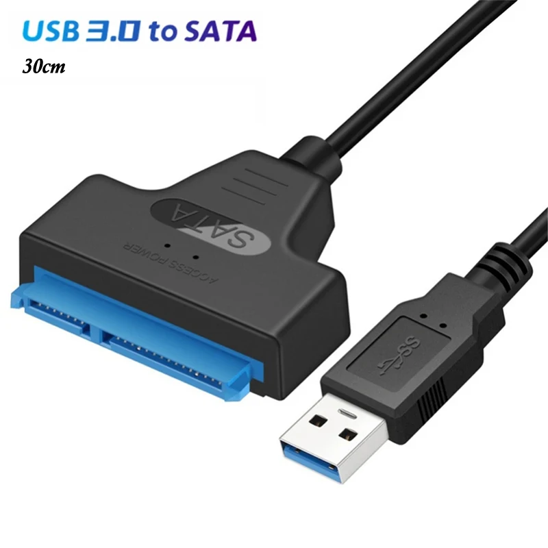 USB 3.0 auf SATA 3-Kabel bis zu 6 Gbit/s für 2,5-Zoll-externe HDD SSD-Festplatte Sata 3 22-Pin-Adapter USB 3.0 auf Sata III-Kabel Image