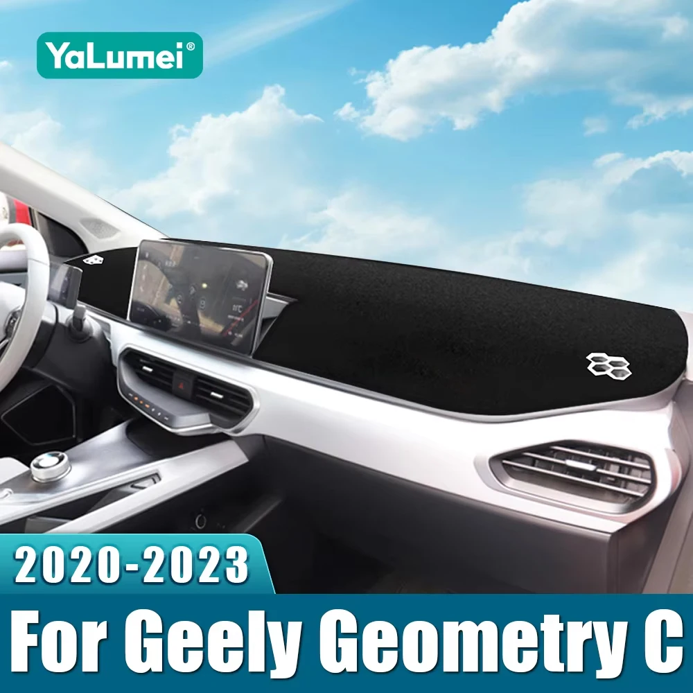 Für Geely Geometrie C 2020 2021 2022 2023 Auto Dashboard Abdeckung Vermeiden Licht Matten Instrument Panel Nicht-slip Pad teppiche Zubehör Image