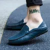 Männer Schuhe Casual Echtes Leder Herren Loafer Mokassins Designer Slip auf Boot Schuhe Hohe Qualität Chaussure Homme Plus Größe 37-47