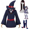 Benutzerdefinierte Jede Größe Plus Größe Anime Kleine Hexe Academia Kagari Atsuko Akko Cosplay Kostüm Perücke Schuluniform Rock Schuh Abdeckung Hut
