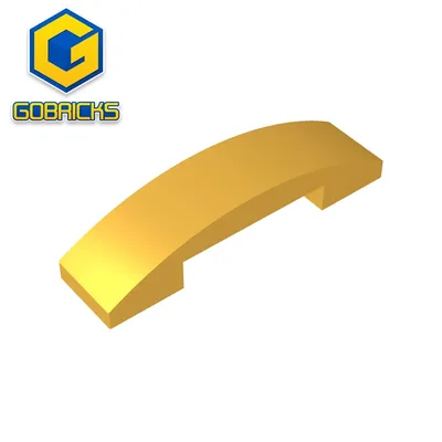 Gobricks Bausteine MOC TOYS GDS-831 Slope, gebogen 4 x 1 Doppel kompatibel mit Lego 93273 pädagogischer Techniker für Kinder Image