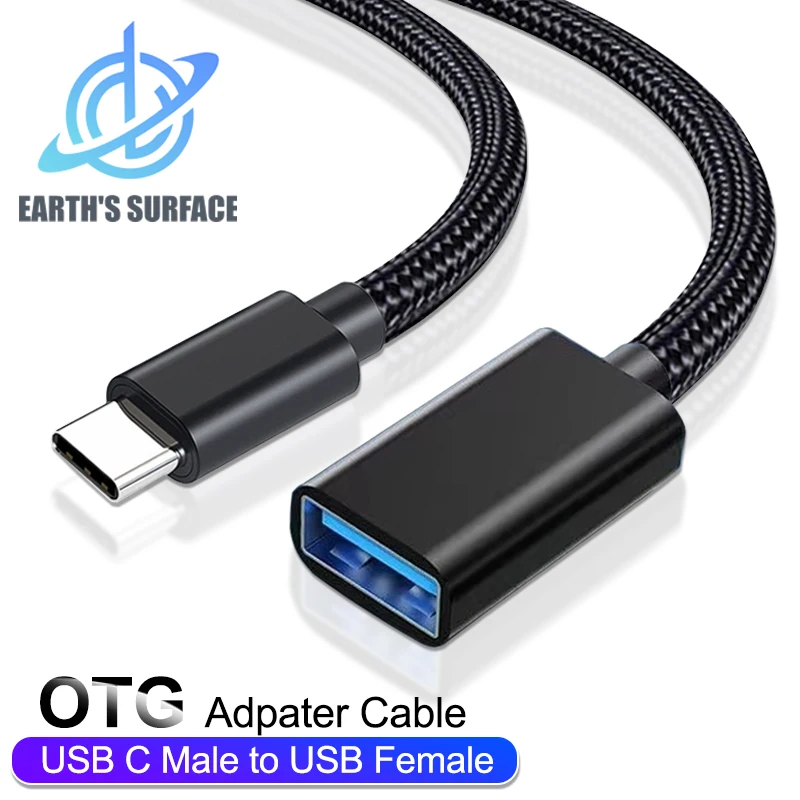 OTG Typ C Kabel Adapter USB C Stecker auf USB Buchse Adapter Stecker für Xiaomi Huawei OTG Daten Konverter Kabel für MacBook Air Image