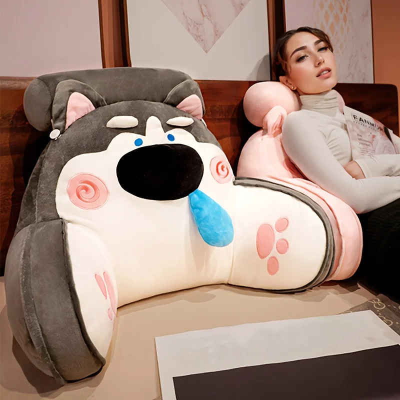 Multifunktionales Kopfteilkissen, Lendenwirbelsäule, Cartoon-Bett, Rückenlehne, weiche Tasche, Sofakissen, großes Kopfteilkissen, Bürokissen Image