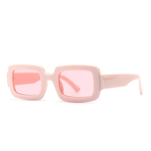 FORLUZ Narrow Sunglasses Trendy Street Photography Modern Retro Sunglasses for Women(Pink)