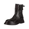 Bikerboots FELMINI "Felmini Stiefelette Leder", Damen, Gr. 40, schwarz, Leder, casual, Schuhe