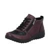 Sneakerboots RIEKER, Damen, Gr. 42, brombeere, schwarz, Lederimitat, sportlich, Schuhe, High Top Sneaker, Schnürboots, Stiefelette mit weichem Schaftrand