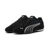 Sneaker PUMA "PUMA Catch Sneakers Erwachsene", Gr. 47, schwarz-weiß (schwarz, weiß), Obermaterial: Textil, Kuhleder, Synthetik; Futter: Textil; Innensohle: Textil; Laufsohle: Gummi, Schuhe
