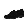 Slipper GABOR "Gabor Slipper Veloursleder", Damen, Gr. 40, schwarz, Veloursleder, casual, Schuhe