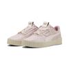 Sneaker PUMA "Carina 3.0 Luxe Sneakers Damen", Gr. 38.5, mauve mist jasmine flower pink, Obermaterial: Leder, Synthetik; Futter: Textil, Synthetik; Innensohle: Textil; Laufsohle: Gummi, Schuhe