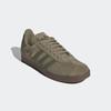 Sneaker ADIDAS ORIGINALS "GAZELLE", Gr. 44,5, orbit grün, focus olive, gold metallic, Leder, Synthetik, sportlich, Schuhe