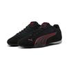 Sneaker PUMA "PUMA Catch Sneakers Erwachsene", Gr. 45, rot (schwarz rot), Obermaterial: Textil, Kuhleder, Synthetik; Futter: Textil; Innensohle: Textil; Laufsohle: Gummi, Schuhe