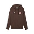 Hoodie PUMA "FC St. Pauli KING Hoodie Herren", Herren, Gr. XS, espresso braun weiß, Obermaterial: 100% Baumwolle; Rippe: 3% Elasthan, 97% Baumwolle; Besatz: 100% Polyester, normal, Rundhals, Langarm, Sweatshirts